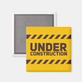 Unter Baustraßensignatur Grafik Magnet (Vorderseite/Rückseite)