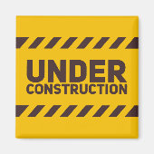 Unter Baustraßensignatur Grafik Magnet (Vorne)