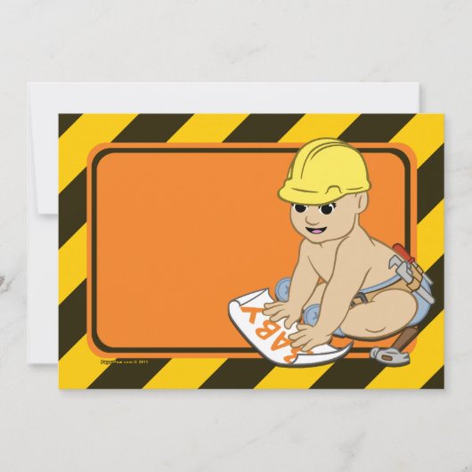 Unter Bauweise Kinderdusche Einladungen (Vorderseite)