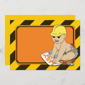 Unter Bauweise Kinderdusche Einladungen (Vorne/Hinten)