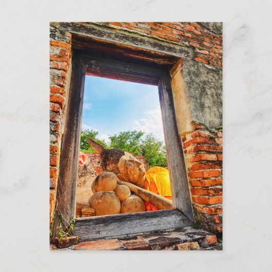 Unter Bezugnahme auf Buddha, Ayutthaya Postkarte (Vorderseite)