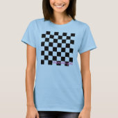 Unter blauem Checkered T - Shirt 21 (Vorderseite)