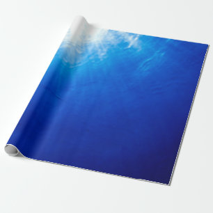 Unter blauem Tieftauchgang Geschenkpapier