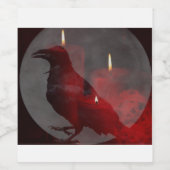 "Unter deinem Zauber in Rot" Weinetikett (Einzelnes Label)