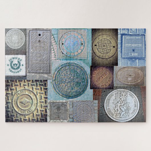 Unter deinen Füßen - Manhole Covers of the World Puzzle (Horizontal)