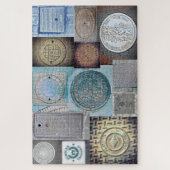 Unter deinen Füßen - Manhole Covers of the World Puzzle (Vertikal)
