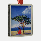 Unter dem Akazien-Baum 1991 Silbernes Ornament (Rechts)