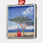 Unter dem Akazien-Baum 1991 Silbernes Ornament (Links)