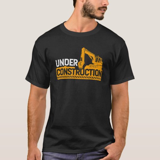 unter dem Bau Betonpumpenbauer T-Shirt (Vorderseite)