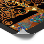 Unter dem Baum des Lebens von Gustav Klimt, Poster (Ecke)