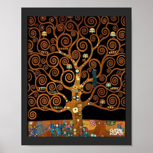 Unter dem Baum des Lebens von Gustav Klimt, Poster (Vorne)