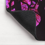 Unter dem Baum in Rosa und Lila Mousepad (Ecke)