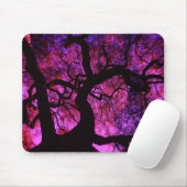 Unter dem Baum in Rosa und Lila Mousepad (Mit Mouse)