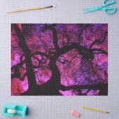 Unter dem Baum in Rosa und Lila Seidenpapier (Basteln)