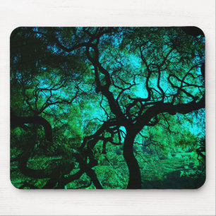 Unter dem Baum in Türkis II Mousepad