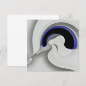 Unter dem Blau: Abstrakt grau, schwarz und blau (Vorne/Hinten)