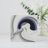 Unter dem Blau: Abstrakt grau, schwarz und blau (Stehend Vorderseite)