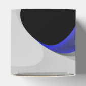 Unter dem Blau: Abstrakt grau, schwarz und blau Geschenkschachtel (Oben)