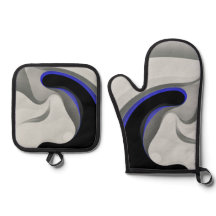 Unter dem Blau: Abstrakt grau, schwarz und blau