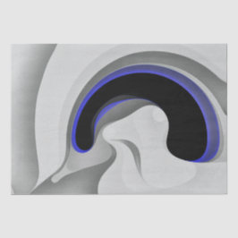 Unter dem Blau: Abstrakt grau, schwarz und blau Seidenpapier