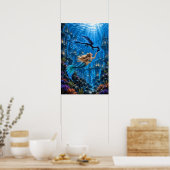 Unter dem Blau Poster (Küche)