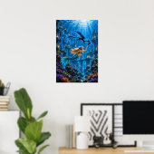 Unter dem Blau Poster (Heimbüro)