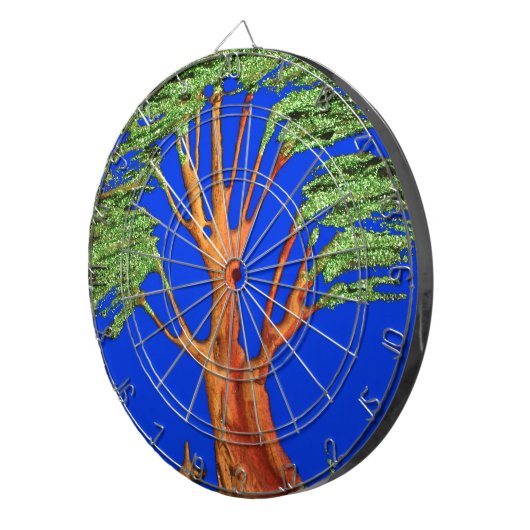 Unter dem blauen Himmel: Die Sammlung Acacia Tree Dartscheibe (Vorderseite rechts)