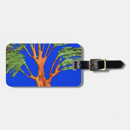 Unter dem blauen Himmel: Die Sammlung Acacia Tree Gepäckanhänger (Vorderseite horizontal)