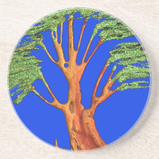 Unter dem blauen Himmel: Die Sammlung Acacia Tree Untersetzer (Vorne)