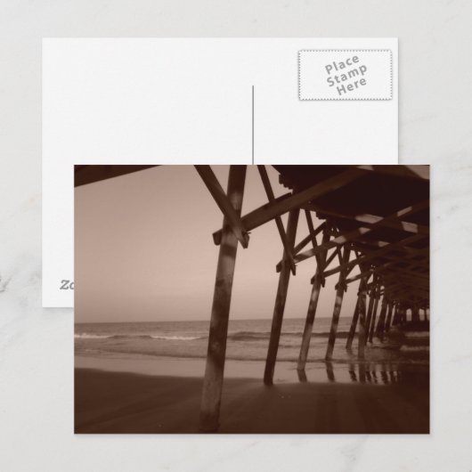 Unter dem Boardwalk Postkarte (Vorne/Hinten)