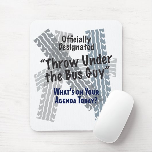 Unter dem Bus-Typ Mousepad (Mit Mouse)