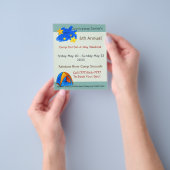 Unter dem Camping "Sterne" Flyer (Gruppe)