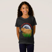 Unter dem Capybara-Mond Süßes Tier T-Shirt (Vorne ganz)