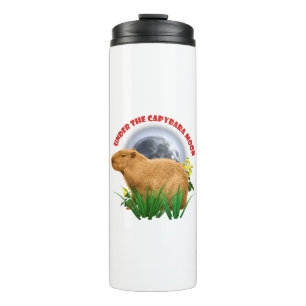 Unter dem Capybara-Mond Süßes Tier Thermosbecher