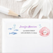 Unter dem Etikett für die Rücksendeadresse der Geb (Insitu)