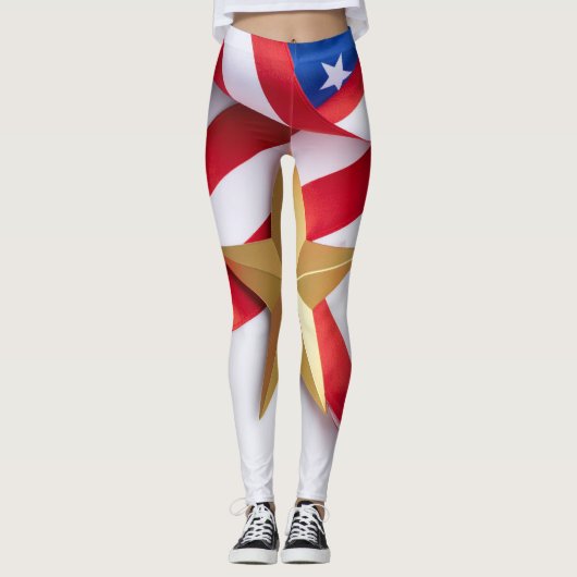 Unter dem Falten des Banners Leggings (Vorderseite)