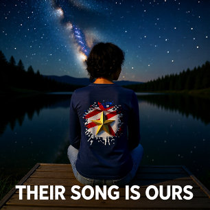 Unter dem Falten des Banners Tri-Blend Shirt