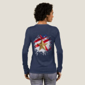 Unter dem Falten des Banners Tri-Blend Shirt (Voller Rückseite)