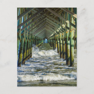 Unter dem Folly Beach Pier Postkarte