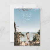 Unter dem Foto Hochzeit Danke Karte (Vorderseite)