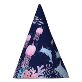 Unter dem Geburtstag eines Meerestiers Partyhütchen (Rechts)