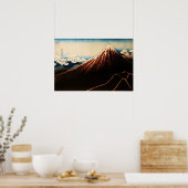 Unter dem Gipfel Ukiyo-e japanische Kunst Poster (Küche)