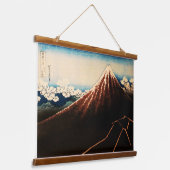 Unter dem Gipfel Ukiyo-e japanische Kunst Wandteppich Mit Holzrahmen (Gewinkelt)