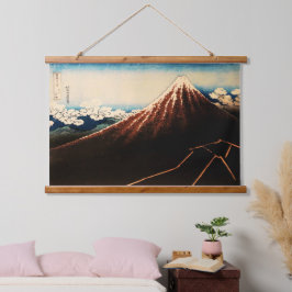 Unter dem Gipfel Ukiyo-e japanische Kunst Wandteppich Mit Holzrahmen