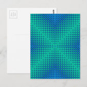 Unter dem Glas zwei Postkarte (Vorne/Hinten)