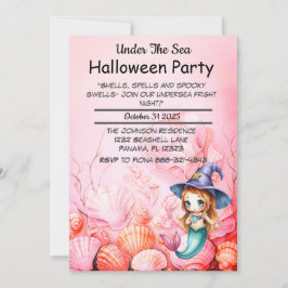 Unter dem Halloween-Party Einladung