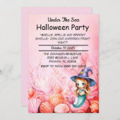 Unter dem Halloween-Party Einladung (Vorne/Hinten)