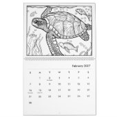 Unter dem Kalender der Meeresfarben (Feb 2027)
