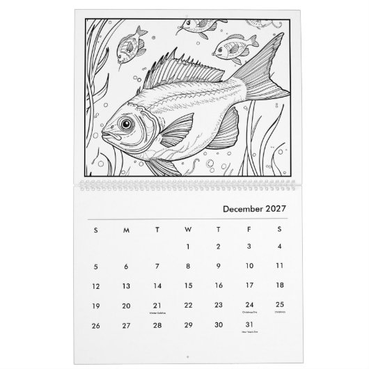 Unter dem Kalender der Meeresfarben (Dez 2027)