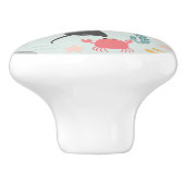 Unter dem Keramik-Knotenpunkt Meeresfreunde Keramikknauf (Seitenansicht)